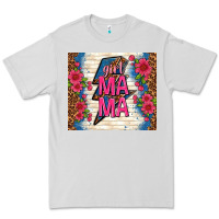 Dove Grey girl mama thunder with flowers Premium Tee - TumblerDesignByShophia