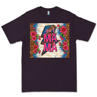 Plum girl mama thunder with flowers Premium Tee - TumblerDesignByShophia