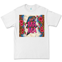 White girl mama thunder with flowers Premium Tee - TumblerDesignByShophia