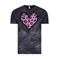 Cloud Black Glitter Purple Leopard Heart Vintage Tee - Jasminsmagicworld