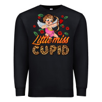 Black little miss cupid Premium Sweatshirt - AdoDesignShop