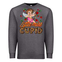 Charcoal Heather little miss cupid Premium Sweatshirt - AdoDesignShop