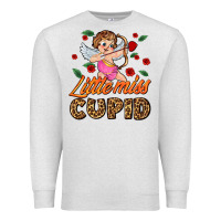 Oatmeal Heather little miss cupid Premium Sweatshirt - AdoDesignShop