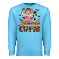 Ocean Blue little miss cupid Premium Sweatshirt - AdoDesignShop
