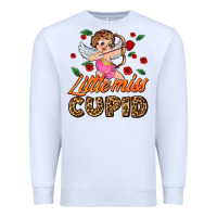 White little miss cupid Premium Sweatshirt - AdoDesignShop