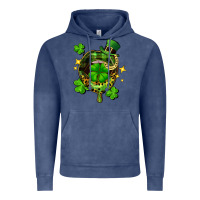 Vintage Denim St. Patrick's Day lip Vintage Hoodie - FaDigitalArtStudio
