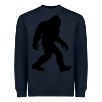 Navy bigfoot in black design Heavyweight Sweatshirt - artisFamous