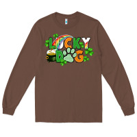 Chestnut lucky dog St. Patricks Day Long Sleeve Tee - FaDigitalArtStudio