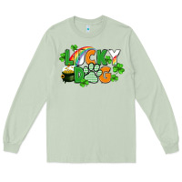 Matcha lucky dog St. Patricks Day Long Sleeve Tee - FaDigitalArtStudio