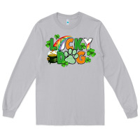 Moon Dust lucky dog St. Patricks Day Long Sleeve Tee - FaDigitalArtStudio