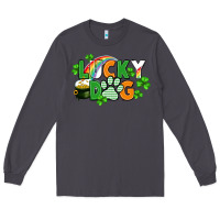 Smoke lucky dog St. Patricks Day Long Sleeve Tee - FaDigitalArtStudio