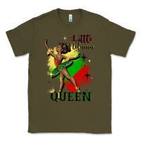 Army Green little melanin queen Classic Tee - CowGirlArtShop