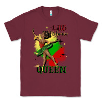 Burgundy little melanin queen Classic Tee - CowGirlArtShop