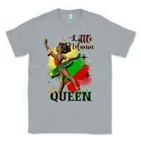 Heather Grey little melanin queen Classic Tee - CowGirlArtShop