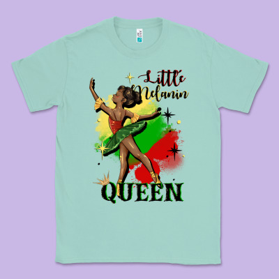 Little Melanin Queen Classic Tee Designed By Cowgirlartshop