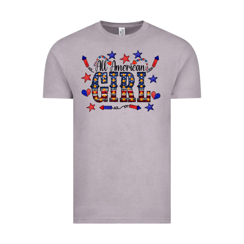All American Girl Vintage Tee by CowCowDesign | Teevron