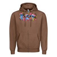 Chestnut pink christmas stitch and gifts Zipper Hoodie - AdoDesignShop