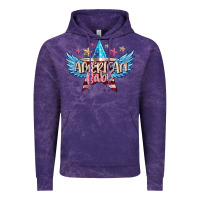 Cloud Purple American babe Vintage Hoodie - FaDigitalArtStudio