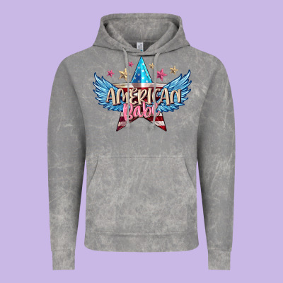 American Babe Vintage Hoodie Designed By Fadigitalartstudio