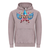 Vintage Zinc American babe Vintage Hoodie - FaDigitalArtStudio