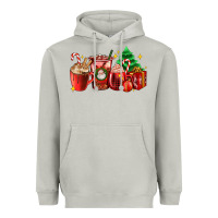 Moon Dust Christmas coffee cups with gift and Christmas tree Heavyweight Hoodie - AdoDesignShop