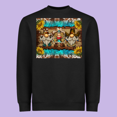 Western Gnome Tumbler Heavyweight Sweatshirt Designed By Barkaloodesign