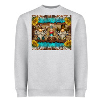 Heather Grey western gnome tumbler Heavyweight Sweatshirt - BarkalooDesign