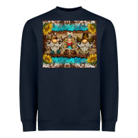 Navy western gnome tumbler Heavyweight Sweatshirt - BarkalooDesign