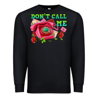 Black dont call me with pink phone and letters Premium Sweatshirt - AdoDesignShop