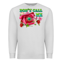 Dove Grey dont call me with pink phone and letters Premium Sweatshirt - AdoDesignShop