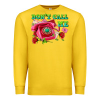 Lemon dont call me with pink phone and letters Premium Sweatshirt - AdoDesignShop