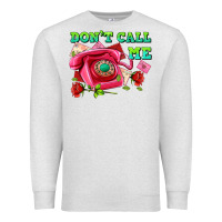 Oatmeal Heather dont call me with pink phone and letters Premium Sweatshirt - AdoDesignShop