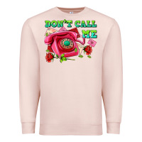Pale Pink dont call me with pink phone and letters Premium Sweatshirt - AdoDesignShop