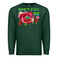 Sports Green dont call me with pink phone and letters Premium Sweatshirt - AdoDesignShop