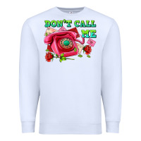 White dont call me with pink phone and letters Premium Sweatshirt - AdoDesignShop