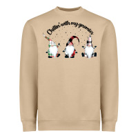 Mushroom chillin' with my gnomies for light Heavyweight Sweatshirt - artisFamous