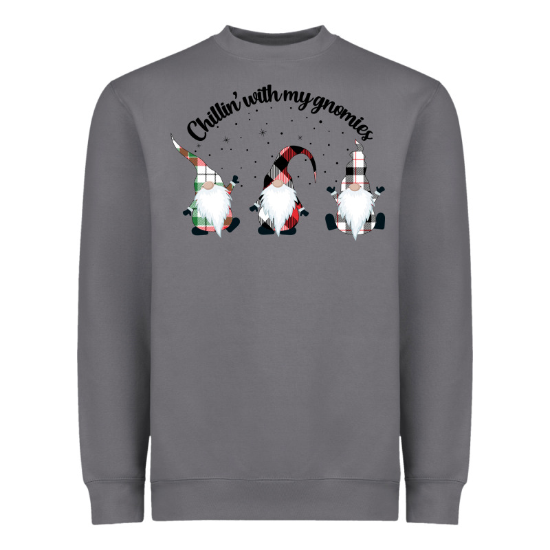 Chillin' With My Gnomies For Light Heavyweight Sweatshirt by artisFamous | Teevron