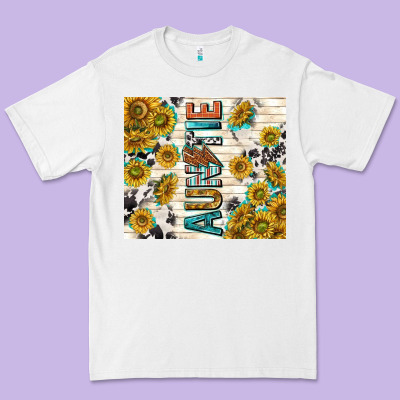 Auntie With Lightning Bolt Premium Tee Designed By Tumblerdesignbyshophia