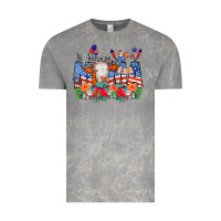 All American Mama Cow Flowers Vintage Tee | Teevron