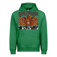 Emerald red angus leopard Urban Hoodie - JahusDesignShop