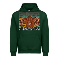 Forest Green red angus leopard Urban Hoodie - JahusDesignShop