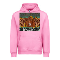 Fuchsia Pink red angus leopard Urban Hoodie - JahusDesignShop