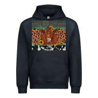 Navy red angus leopard Urban Hoodie - JahusDesignShop