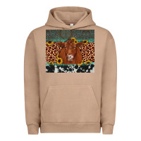 Pigment Burro red angus leopard Urban Hoodie - JahusDesignShop