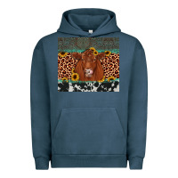 Pigment Midnight Navy red angus leopard Urban Hoodie - JahusDesignShop