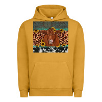 Pigment Peanut Butter red angus leopard Urban Hoodie - JahusDesignShop