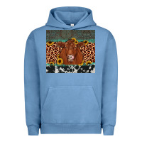 Pigment Pebble Blue red angus leopard Urban Hoodie - JahusDesignShop