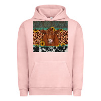 Pigment Salmon red angus leopard Urban Hoodie - JahusDesignShop
