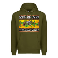 Army Green st Patricks day western shamrock Premium Hoodie - Jasminsmagicworld