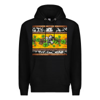 Black st Patricks day western shamrock Premium Hoodie - Jasminsmagicworld